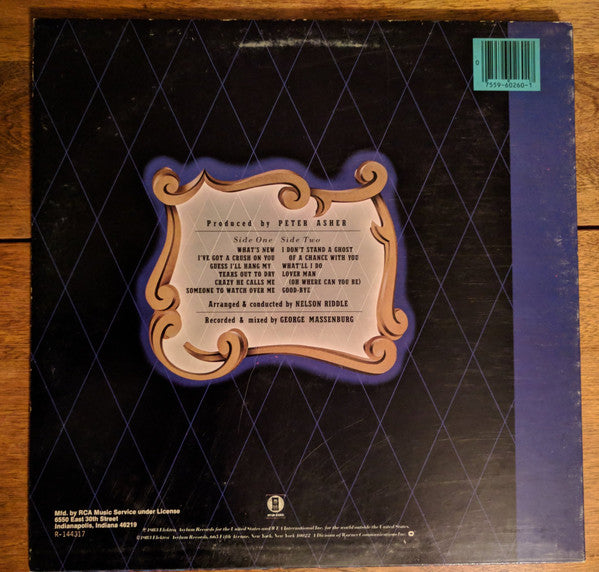 Linda Ronstadt & The Nelson Riddle Orchestra* : What's New (LP, Album, Club, RCA)