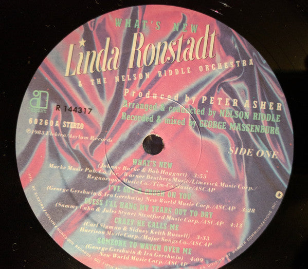 Linda Ronstadt & The Nelson Riddle Orchestra* : What's New (LP, Album, Club, RCA)