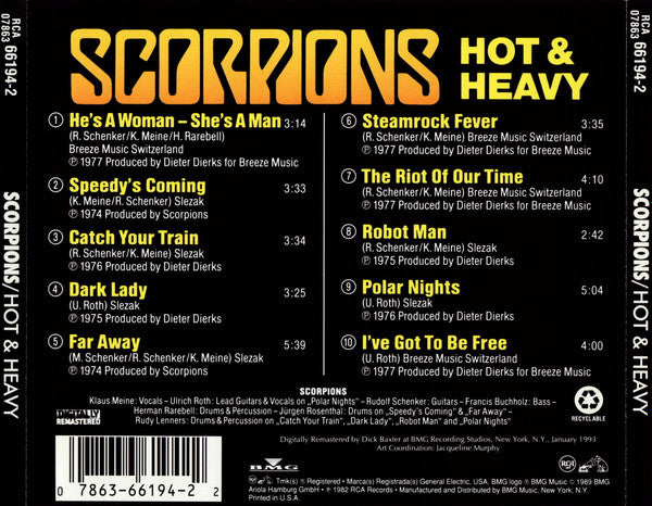 Scorpions : Hot & Heavy (CD, Comp, RM)