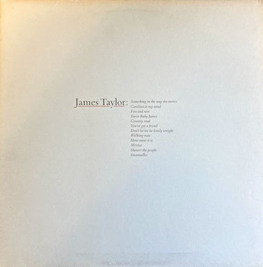 James Taylor (2) : James Taylor's Greatest Hits (LP, Comp, Gol)