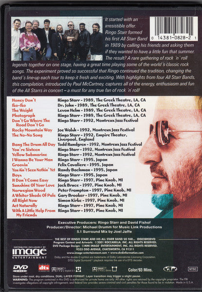 Ringo Starr And His All-Starr Band : The Best Of Ringo Starr And His All Starr Band So Far... (DVD, NTSC, Reg)
