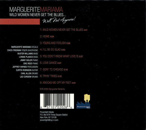 Marguerite Mariama : Wild Women Never Get The Blues (CD, Album, Gat)