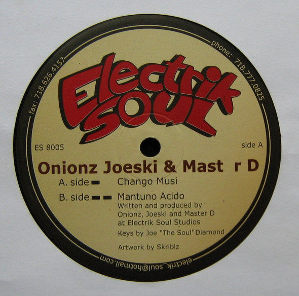 Onionz, Joeski & Mast r D* : Chango Musi (12")