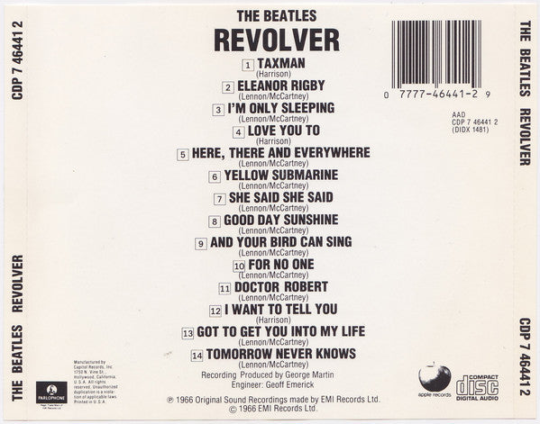 The Beatles : Revolver (CD, Album, RE)