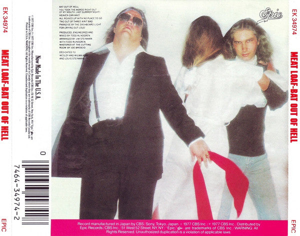Meat Loaf : Bat Out Of Hell (CD, Album, RE, RM, Spr)