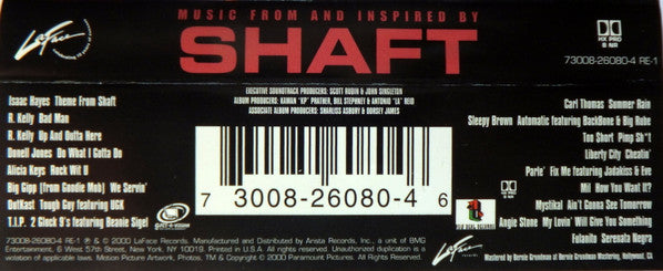 Various : Music From And Inspired By Shaft (Cass, Comp)