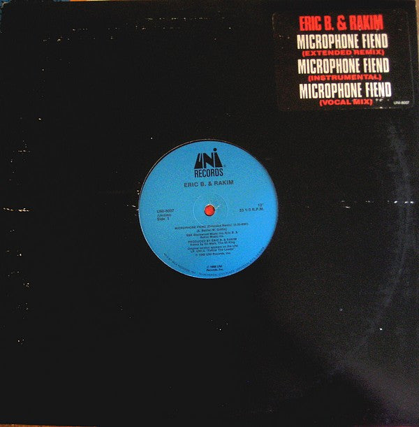 Eric B. & Rakim : Microphone Fiend (12",33 ⅓ RPM)