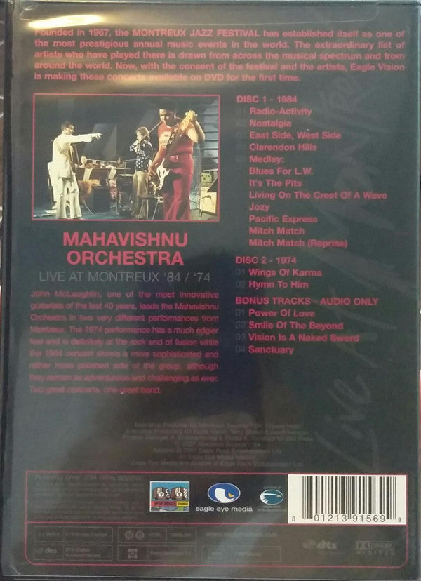 Mahavishnu Orchestra : Live At Montreux 1984 / 1974 (2xDVD-V, dts)