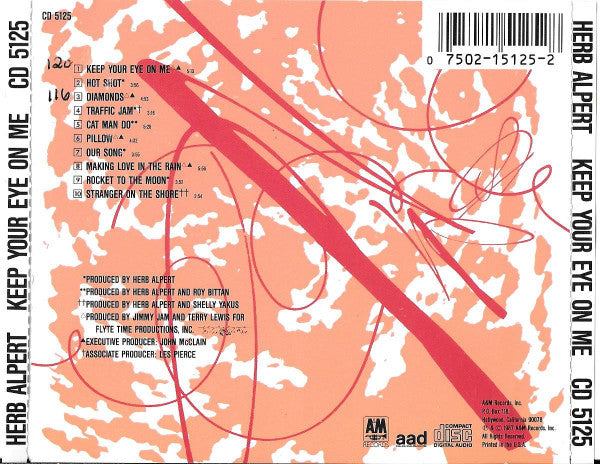 Herb Alpert : Keep Your Eye On Me (CD, Album, Jap)