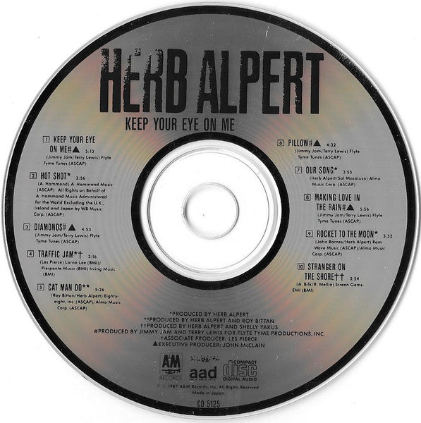 Herb Alpert : Keep Your Eye On Me (CD, Album, Jap)