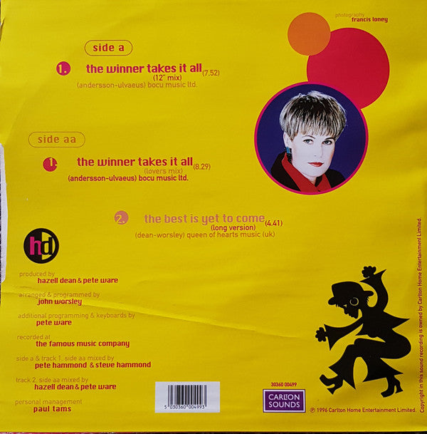Hazell Dean : The Winner Takes It All (12")