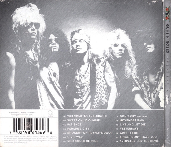 Guns N' Roses : Greatest Hits (CD, Comp, RE, Dig)
