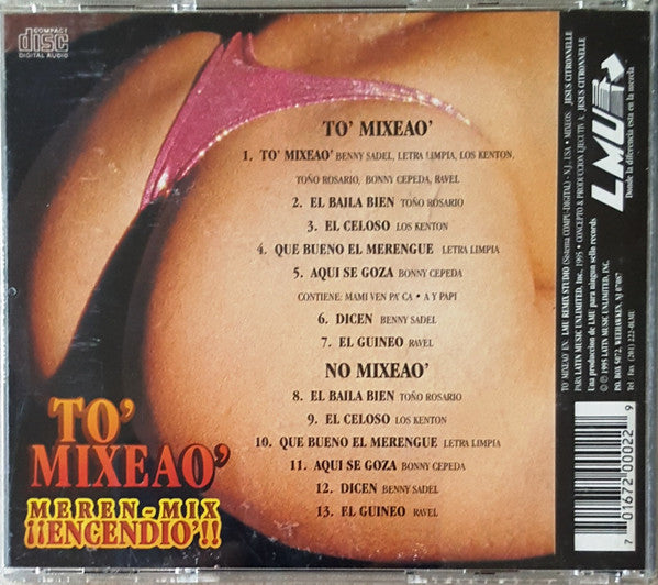 Various : To' Mixeao' Meren-Mix ¡¡Encendio'!! (CD, Comp, P/Mixed)