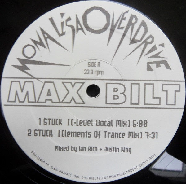 Mona Lisa Overdrive (2) : Stuck (12", Promo)