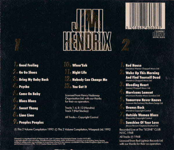 Jimi Hendrix : Jimi Hendrix (2xCD, Comp)