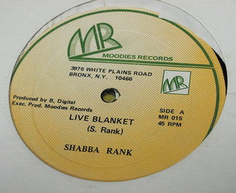 Shabba Rank* : Live Blanket (12", Single)
