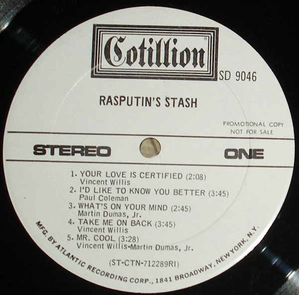Rasputin's Stash : Rasputin's Stash (LP, Album, Promo, RI)