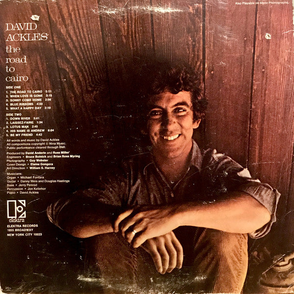 David Ackles : The Road To Cairo (LP, Album, RE, Mon)