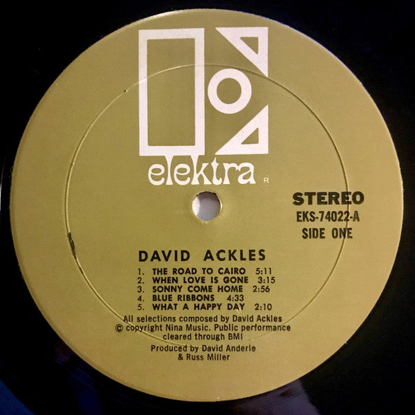 David Ackles : The Road To Cairo (LP, Album, RE, Mon)