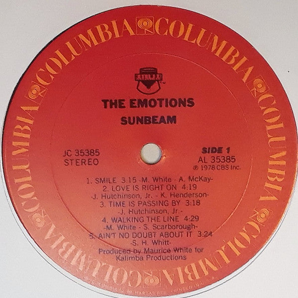 The Emotions : Sunbeam (LP, Album, Pit)