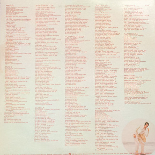 James Taylor (2) : Gorilla (LP, Album)