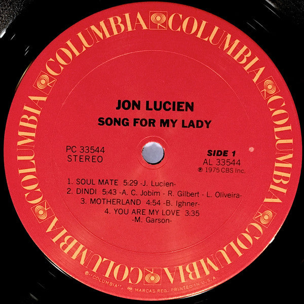Jon Lucien : Song For My Lady (LP, Album, San)