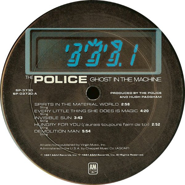 The Police : Ghost In The Machine (LP, Album)