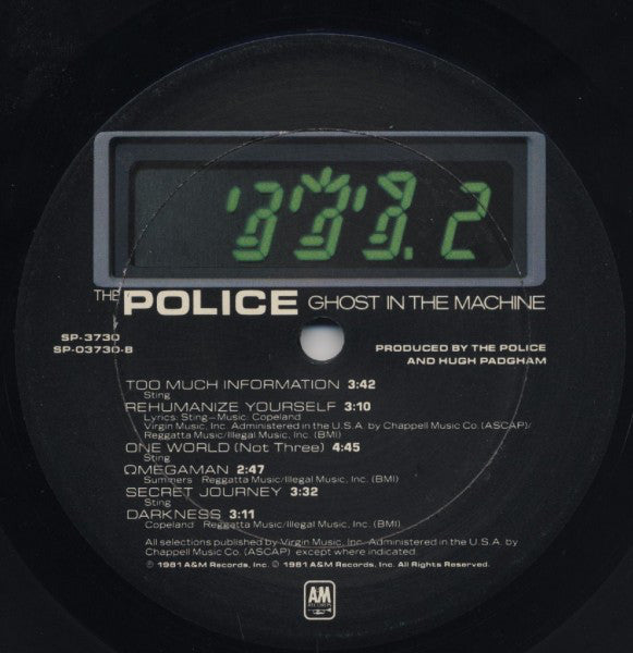 The Police : Ghost In The Machine (LP, Album)