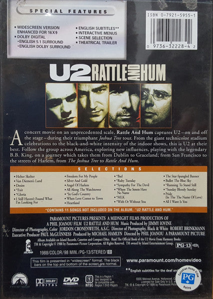 U2 : Rattle And Hum (DVD-V, RE, Multichannel, NTSC, Dol)
