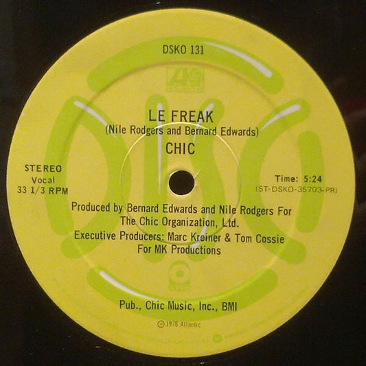 Chic : Le Freak (12", Promo)