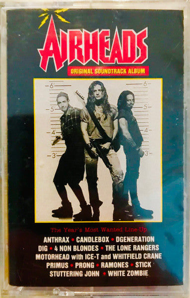 Various : Airheads (Original Soundtrack Album) (Cass, Album, Comp, Dol)