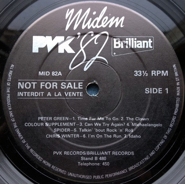 Various : Midem '82 (LP, Comp, Promo)