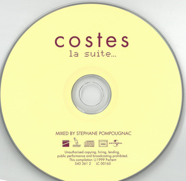 Stéphane Pompougnac : Costes La Suite (CD, Comp, Mixed)