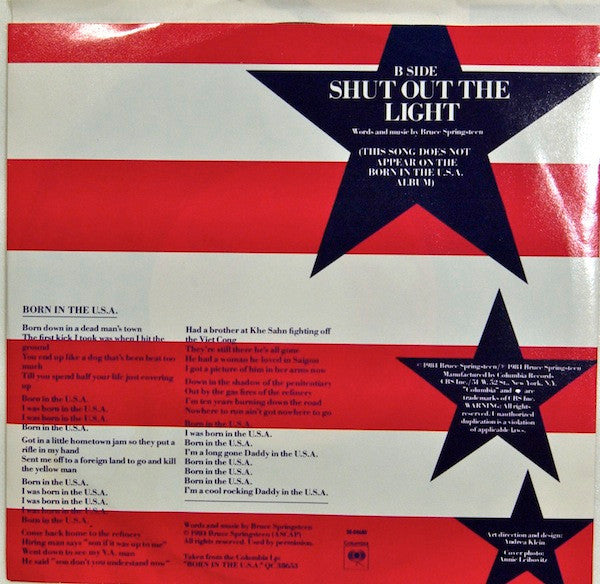 Bruce Springsteen : Born In The U.S.A. (7", Single, Styrene, Car)