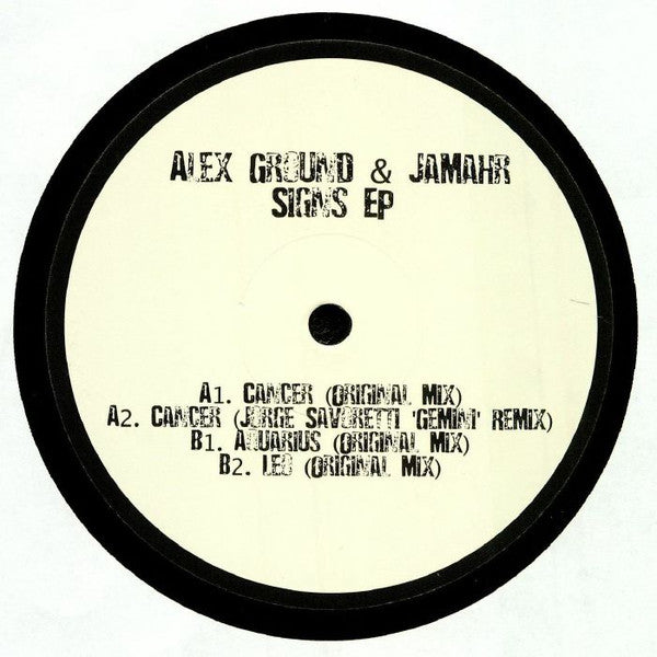 Alex Ground & Jamahr : Signs EP (12", EP)