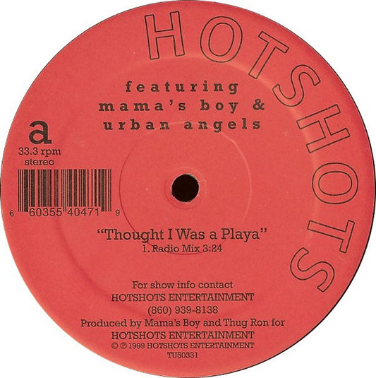 Mama's Boy & Urban Angels : Thought I Was A Playa (12", Maxi)
