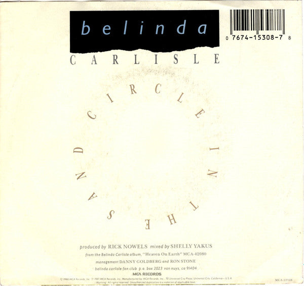 Belinda* : Circle In The Sand (7", Single)