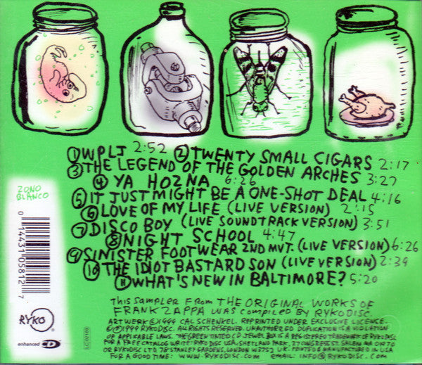 Frank Zappa : Son Of Cheep Thrills (CD, Comp, Enh, Smplr)