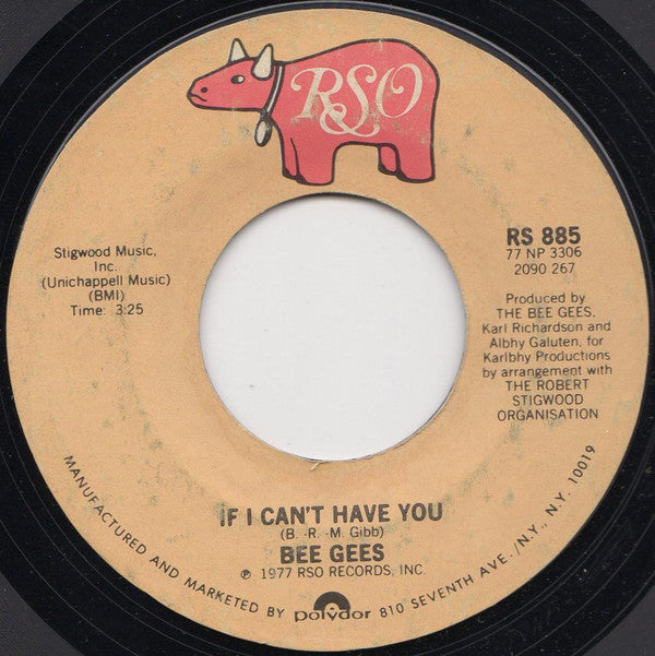 Bee Gees : Stayin' Alive (7", Single, Styrene, PRC)