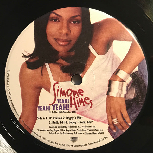 Simone Hines : Yeah! Yeah! Yeah! (12", Promo)