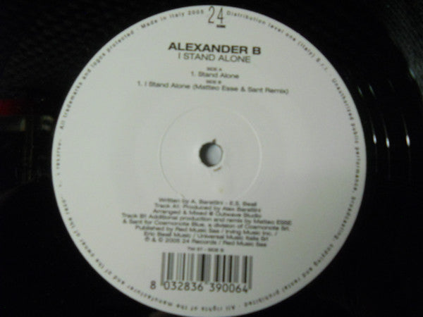Alexander B : I Stand Alone (12")