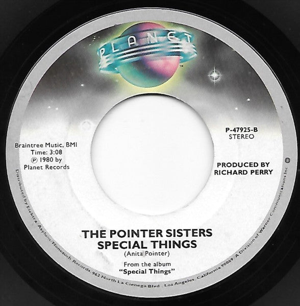 Pointer Sisters : Where Did The Time Go? (7", Single)