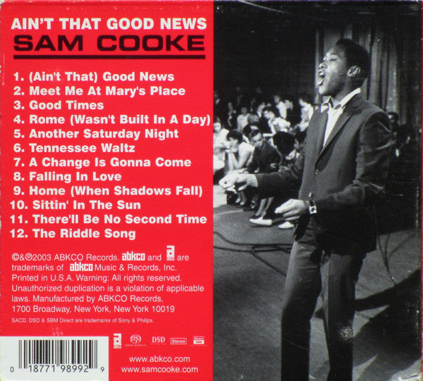Sam Cooke : Ain't That Good News (SACD, Hybrid, Album, RE, RM, Dig)