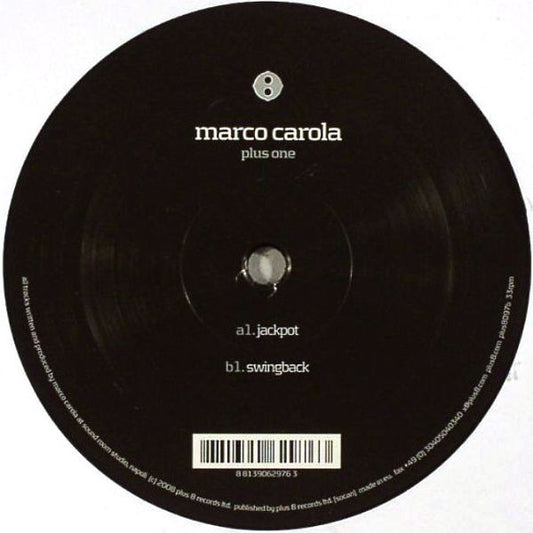 Marco Carola : Plus One (12",45 RPM)