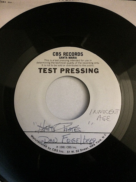 Dan Fogelberg : Hard To Say / The Innocent Age (7", TP)