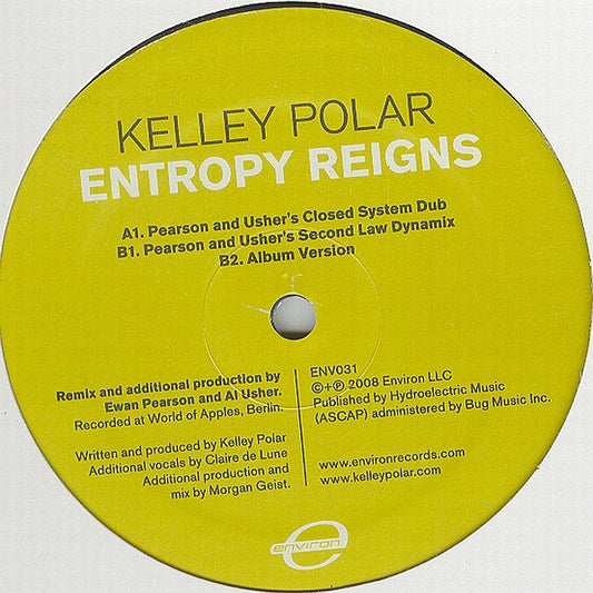 Kelley Polar : Entropy Reigns (12")