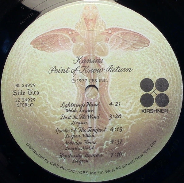 Kansas (2) : Point Of Know Return (LP, Album, RP, Pit)