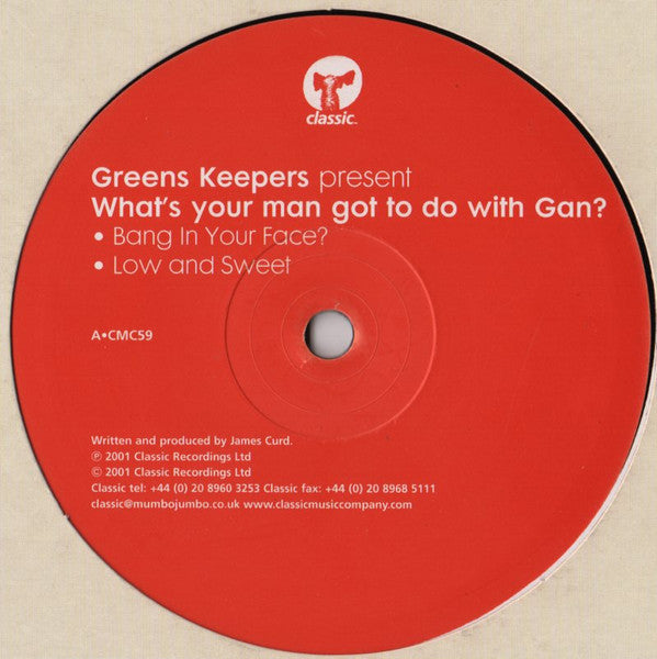 Greens Keepers : What's Your Man Got To Do With Gan? (12")
