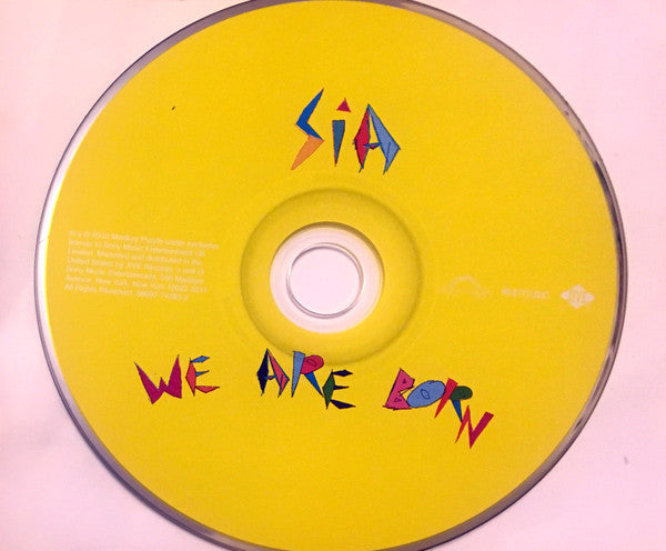 Sia : We Are Born (CD, Album)