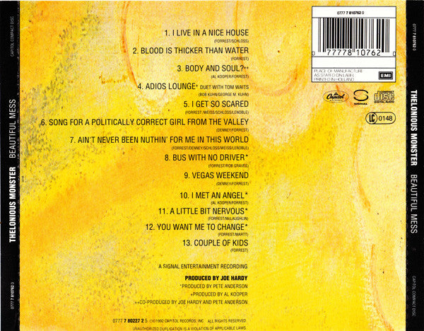 Thelonious Monster : Beautiful Mess (CD, Album)